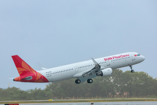 サン・フーコック航空が商業運航を開始した（同社提供）