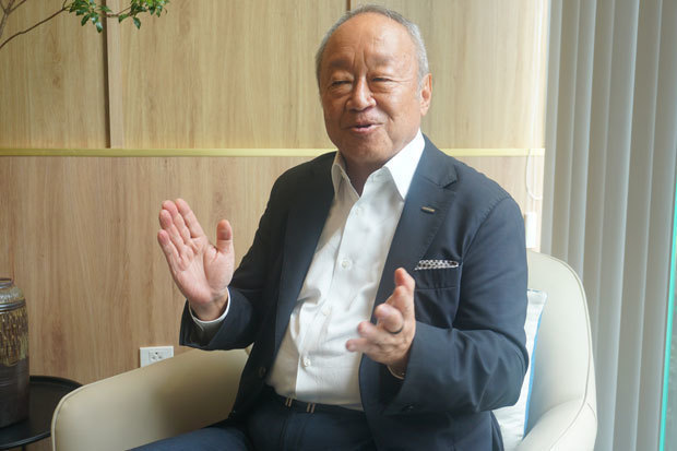 「健診文化の定着に貢献したい」と話す後藤社長＝３日、ホーチミン市