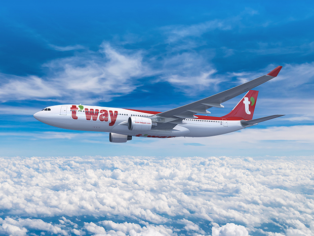 ティーウェイ航空は欧州や北米などの長距離路線を拡大し、競争が激しい国内ＬＣＣ市場での生き残りを図る（写真はイメージ、同社提供）