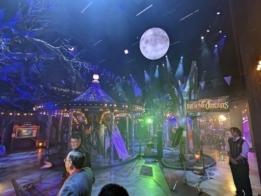 「ネットフリックス・ハウス」の内部＝10日、米フィラデルフィア近郊（共同）