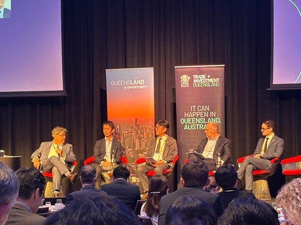 「ブリスベンで13日、在オーストラリア日本大使館がＱＬＤ州政府と共同で住宅セミナーを開催（ＮＮＡオーストラリア撮影）」 