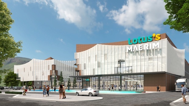 新たな商業施設ブランド「ＣＰエクストラモール」の完成予想図（ＣＰエクストラ提供）