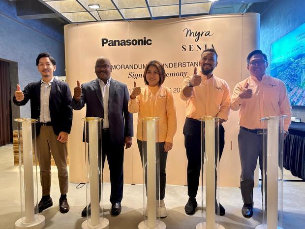 パナソニック・マレーシアは、マイラと覚書を締結した＝１日、スランゴール州（ＮＮＡ撮影）