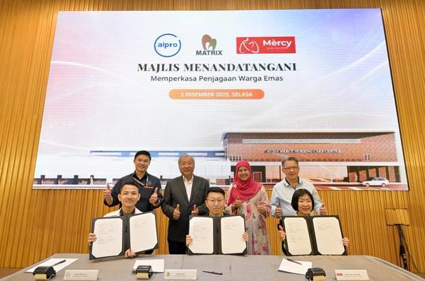 マトリックス・コンセプツ・ホールディングスは、介護施設の建設に向け、アルプロ・グループ、マーシー・シニア・ケア・センターと正式に提携した（マトリックス提供）