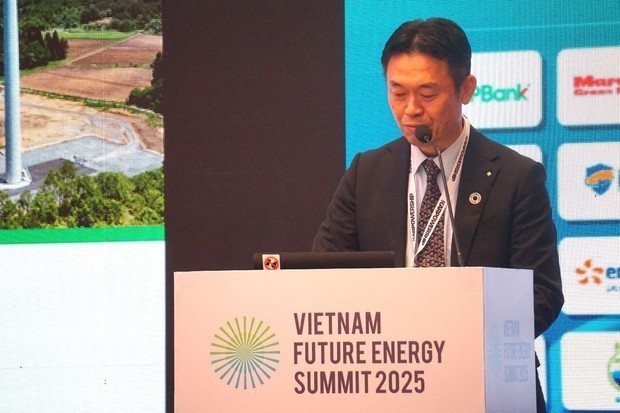 水素事業について講演を行った秋氏＝11月27日、ホーチミン市