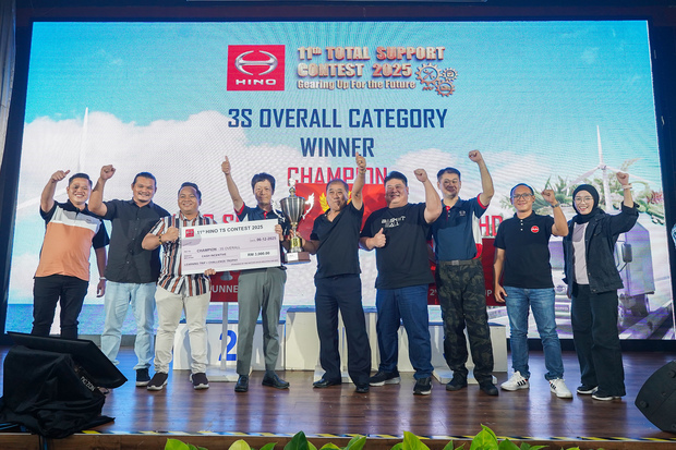 日野マレーシア販売は、同社のディーラーの従業員が販売・サービスの知識や技術を競う「トータル・サポート・コンテスト」を開催した＝６日、スランゴール州（同社提供）