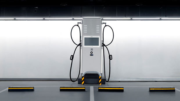 現代自グループのＥＶ向け充電器「Ｅ―ｐｉｔ」（同グループ提供）