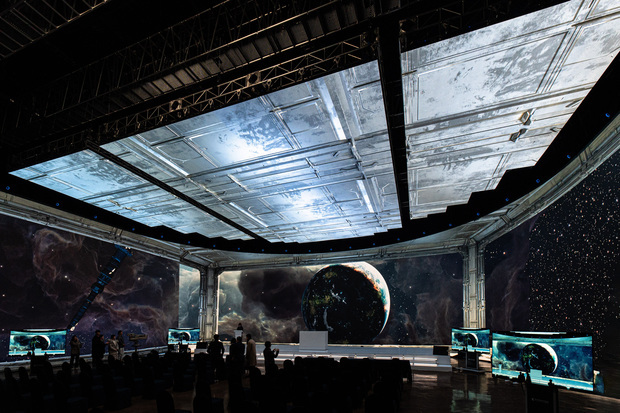 映像制作施設「スタジオキューブ」にＬＧ電子のＬＥＤソリューションが採用された（ＬＧ電子提供）
