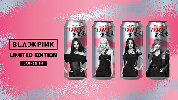 「ブラックピンク」メンバーのデザインを使用した限定デザイン缶（ロッテアサヒ酒類提供）