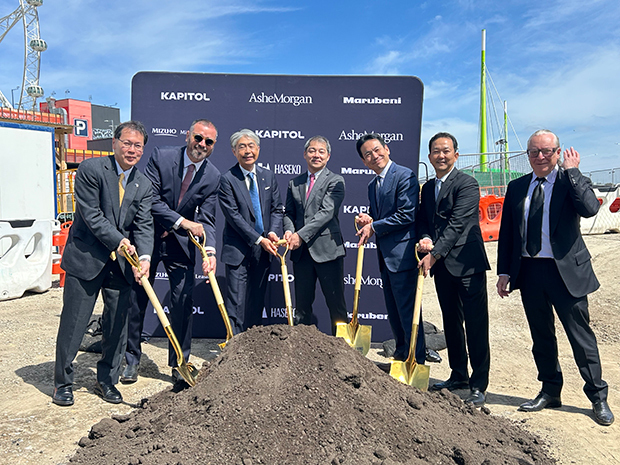 日系３社がメルボルンでＢＴＲ事業の地鎮祭を行った