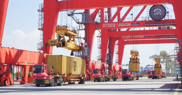 ペリンド・ターミナル・プティクマスは、同社が運営するコンテナターミナルの2025年のコンテナ取扱量が前年比５％増になるとの見通しを発表した（同社提供）