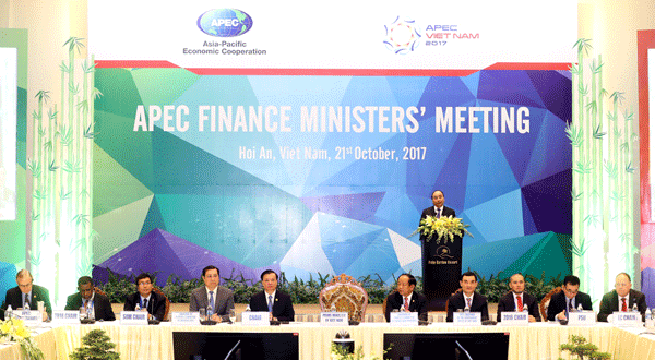 　ベトナム中部ホイアンで開かれていたアジア太平洋経済協力会議（ＡＰＥＣ）の財務相会合が21日に閉幕（新華社）