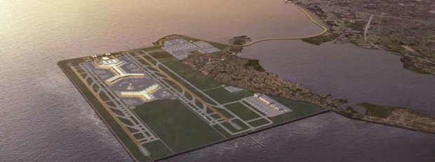 カビテ州が計画するサングレー国際空港の建設計画のイメージ図（インクワイラー提供）
