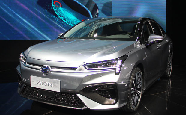 広汽新能源汽車初のコンセプトカーとなる電気自動車（ＥＶ）仕様のセダン「Ａｉｏｎ Ｓ」