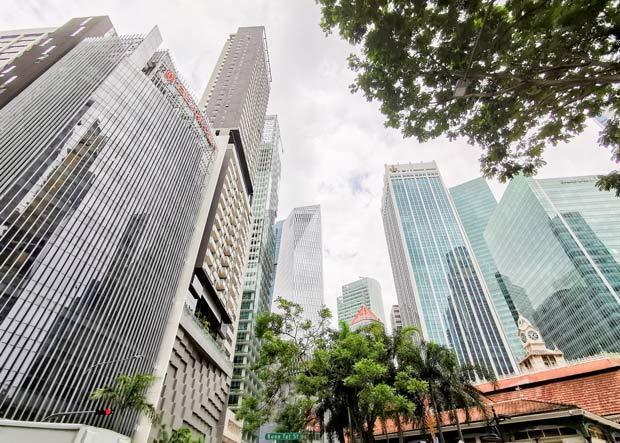2019年のシンガポールの経済成長率は10年ぶりの低水準にとどまった＝シンガポール中心部（ＮＮＡ撮影）