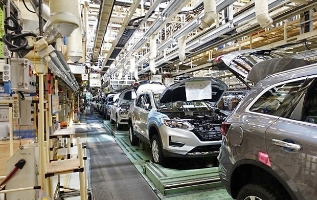 ルノーサムスンの釜山工場で生産される日産「ローグ」。今年で生産終了となるが、代わりの生産モデルは決まっていない（ルノーサムスン提供）