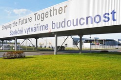 欧州地域の非常事態宣言を受けて生産を一時停止した現代自のチェコ工場（現代自提供）