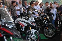 「ＩＩＭＳモトバイク・エキスポ2020」は10月２～４日にジャカルタで開催される。写真は昨年の同イベントの様子（ＮＮＡ撮影）