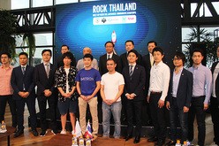 在タイ日本大使館とＣＰグループは、日本のスタートアップ企業をタイの財閥に紹介するピッチイベント「ロック・タイランド」を共催している＝19年３月、バンコク（ＮＮＡ撮影）