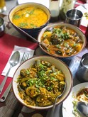 「インド料理は辛いイメージがあるが、家庭料理は全く辛くありません」と筆者の小林氏（筆者提供、以下全て同）