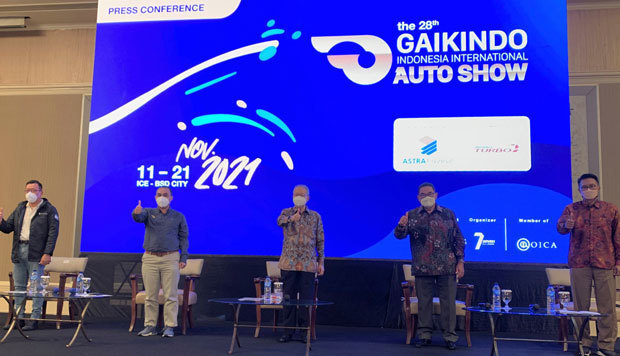 ガイキンドは、首都ジャカルタ郊外で11月に開催する国内最大規模の自動車展示販売会に、乗用車と商用車の合計21ブランドが出展を決めたと発表。新型コロナウイルスの影響で、実会場での開催は２年ぶりとなる＝10月21日、ジャカルタ（ＮＮＡ撮影）