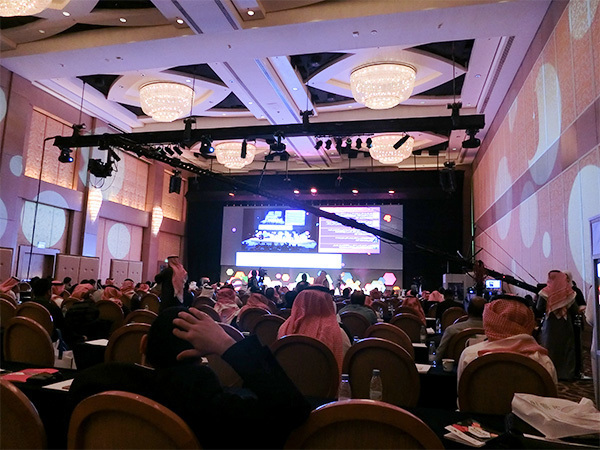 サウジアラビアで開催された技術系イベント。筆者もゲームの審査員として参加した（筆者提供）