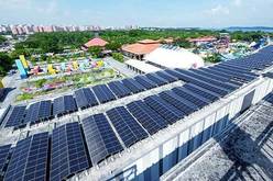 サンシープ・グループは東部の複合施設ダウンタウンイーストの屋上に太陽光発電パネルを設置している（同社提供）