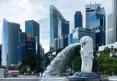 スタートアップエコシステム指数でシンガポールは世界７位となった＝シンガポール中心部（ＮＮＡ撮影）