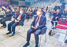 ロシアで開催された国際経済フォーラムに参加したミャンマーの閣僚ら＝ロシア・サンクトペテルブルク（グローバル・ニュー・ライト・オブ・ミャンマー）