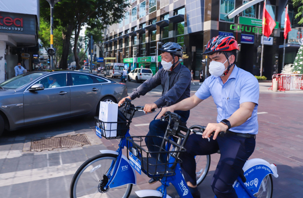 健康意識の向上などを追い風に、シェア自転車の利用が拡大している（チーナム・グループ提供）