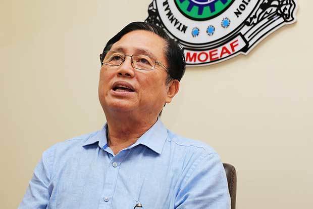 ミャンマー海外雇用あっせん業者協会（ＭＯＥＡＦ）のミンフライン会長＝ミャンマー・ヤンゴン（ＮＮＡ）