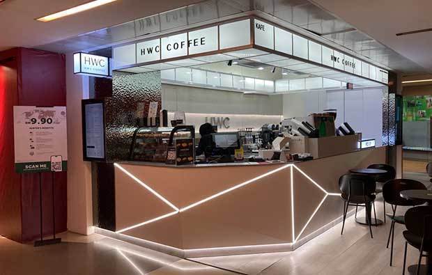 マレーシアで台湾のコーヒーチェーン「ＨＷＣコーヒー」を展開するパラテリウムは、2024年末までに最大85店舗を新たに開業する計画だ＝13日、クアラルンプール（ＮＮＡ撮影）