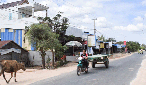 カンボジアの地方には金融サービスが届いていない地域も多い＝南東部プレイベン州（ＮＮＡ撮影）