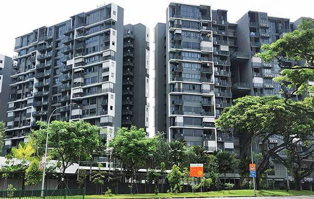 シンガポール政府は住居不動産の投機抑制策として追加購入者印紙税（ＡＢＳＤ）の税率を引き上げた＝シンガポール東部（ＮＮＡ撮影）