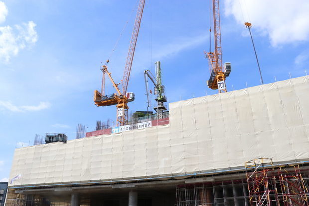 タイの建設現場では中国製の鋼材が多く使用されている。写真はイメージ＝４日、タイ・バンコク（ＮＮＡ撮影）