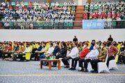 ジョコ大統領は東カリマンタン州でカトリック学生協会の集会に出席＝22日、インドネシア（大統領府提供）