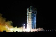 地球観測衛星「高分12号03星」が甘粛省酒泉市の発射センターから打ち上げられた＝27日（新華社）